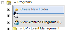 An image showing the Create New Folder option.