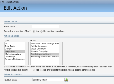 An image of the Edit Action window.