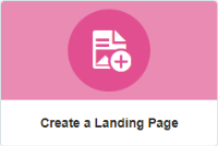 An image of the Create a Landing Page option.