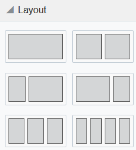 Layout panel in Eloqua Landing Page editor