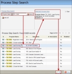 An image of the Process Step Search window.