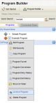 An image of a drop-down menu with Archive Program highlighted.