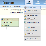 An image of the Program drop-down menu with Disable Program highlighted.