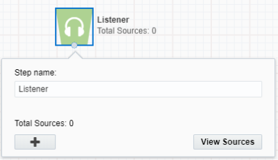 An image showing the Listener step configuration