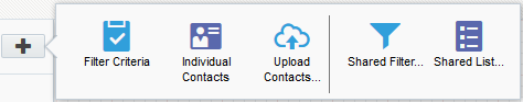 An image of the contact population options.