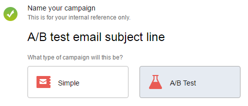 A/B test your email campaigns