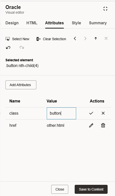 Editing Web Page Content with the Visual Editor