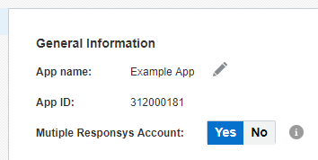 Responsys Mobile App Developer Console Manage Apps image