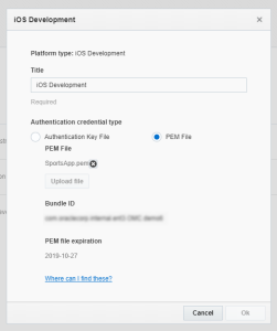iOS Development setup screenshot