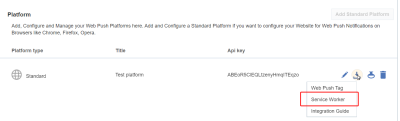 An image of download option service worker