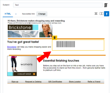 An image of the barcode widget