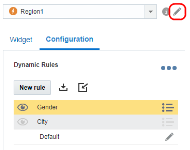 An image showing the icon to click to edit the name of the dynamic content region