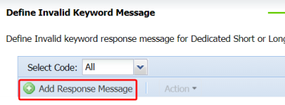 An image of the Add Response Message button