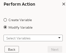 Modify Variable option