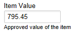 Example of currency custom field.