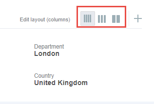 Edit layout columns.