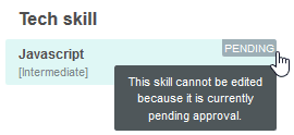 Skills approval form.