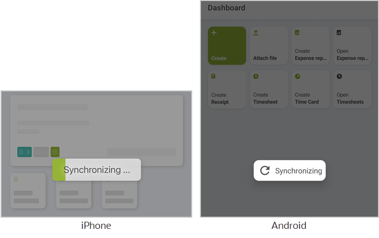 Synchronization on iPhone and Android