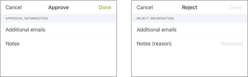 Approve and reject timesheets