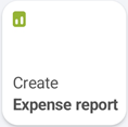 Create expense report widget screenshot