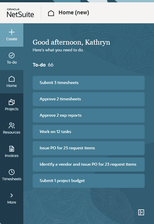 UI with to-do list drawer open.