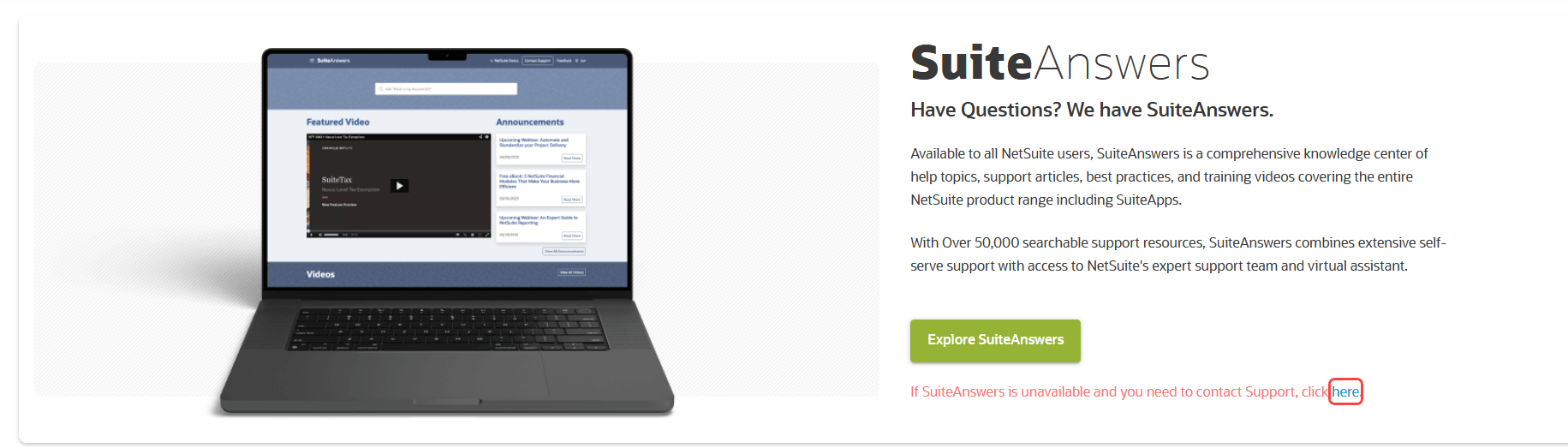 Support page with call Customer Support link highlighted.