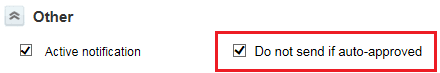 Other information on the Notification form.