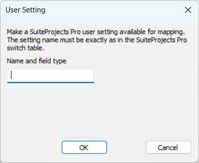 Add a Switch Field window in Integration Manager.