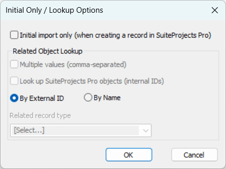 Edit Field Mapping window in Integration Manager.
