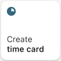 Create time card widget screenshot