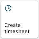 Create timesheet widget