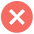 Cross mark icon
