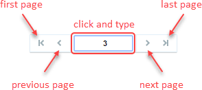 List page navigation