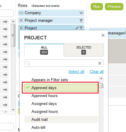 Example of multiselect tool.