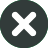 Cross on dark gray background