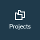 Projects module menu button