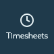 Timesheets module menu button