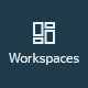 Workspaces module menu button