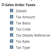 Screenshot of SuiteTax Import Mapping Fields