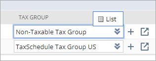 Tax group list icon