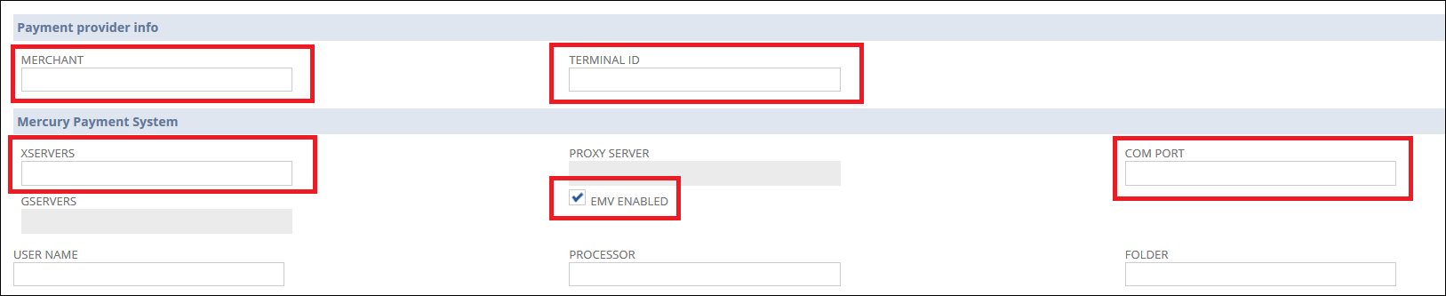 RA-Workstation form for Worldpay (Vantiv) EMV payment gateway.