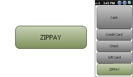 zipPay UI button.