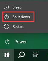 Windows shut down icons