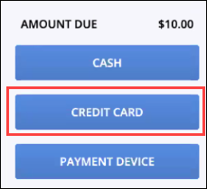 enter card information manually Tap Credit Card