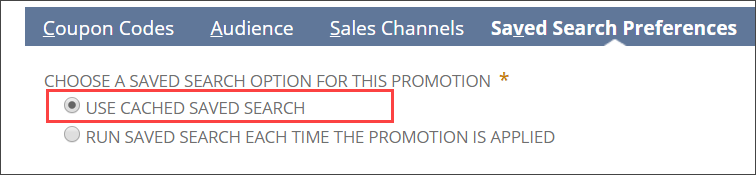 Saved Search for Promotion Eligibility