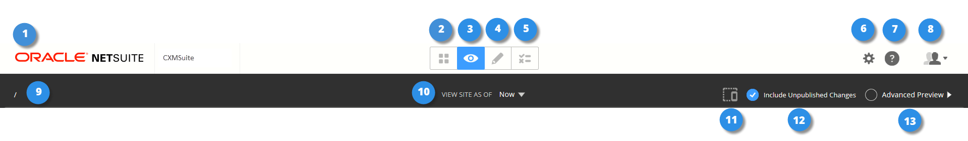 An example of the toolbar.