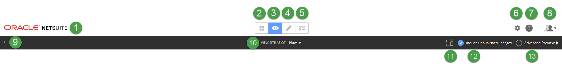 Site Management Toolbar