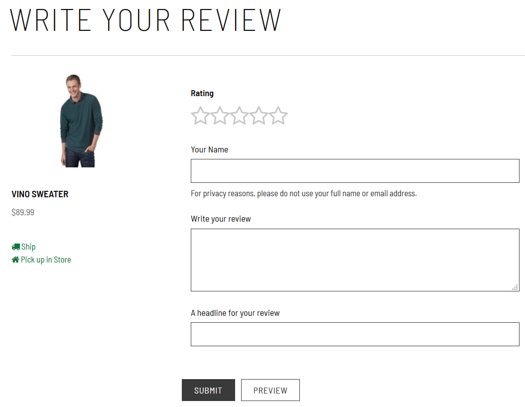 Sample Review Form