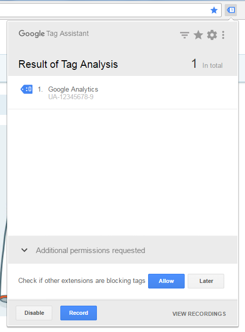 Result of Tag Analysis