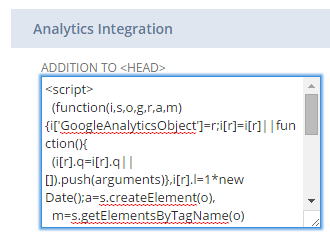 Analytics Integration Script